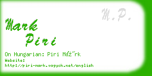 mark piri business card